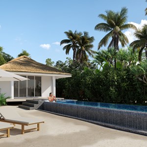 Romantic Beach Pool Villa