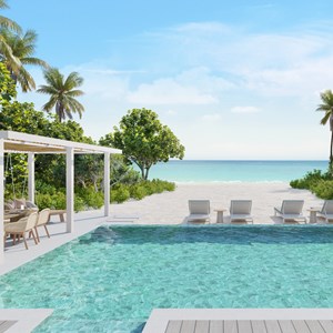 Two Bedroom Beach Villa Suite with Pool - Six Senses Kanuhura
