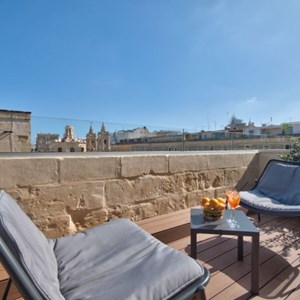 La Falconeria Valletta Malta - Superior Deluxe Room  - Terras