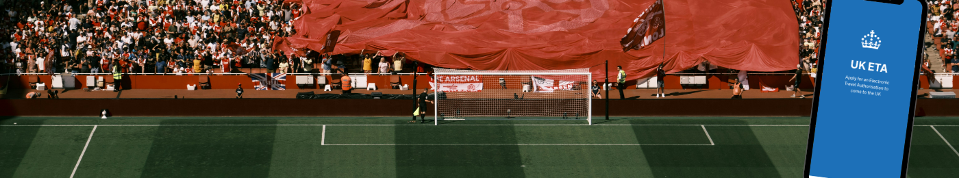 ETA Engeland voetbalreis