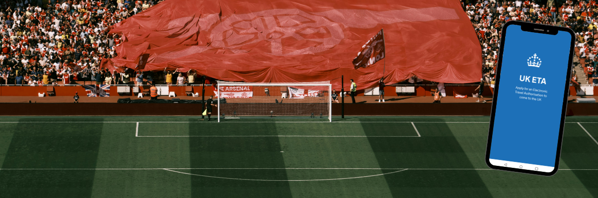 ETA Engeland voetbalreis